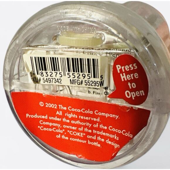 2002 Coca-Cola Watch In Clear Plastic Bottle Silver Sealed Collectable Coke NEW - Picture 4 of 4